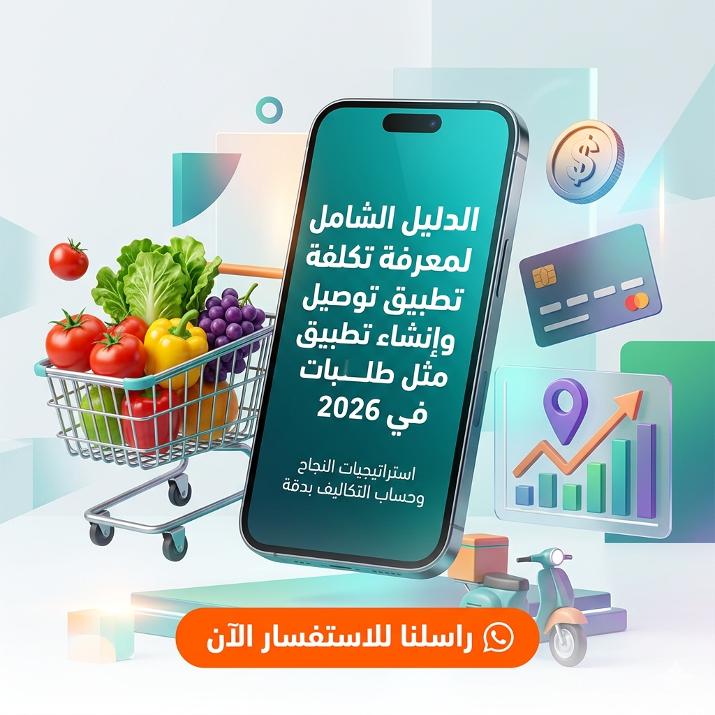 تطبيق توصيل، إنشاء تطبيق مثل طلبات، برمجة تطبيق توصيل